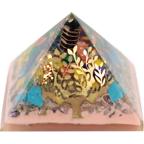 Pyramide Organite Lrg 70mm - Arbre (base terre)- Vendu par 1 (1/3)