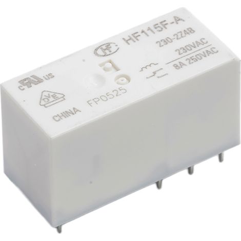 RS PRO Relais sans accrochage 2 RT, bobine 230V c.a. Montage sur CI 750mW ( Prix pour 1 )