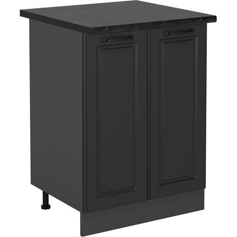 Meuble bas de cuisine R-Line, Anthracite campagne, 60cm , PT Anthracite, Vicco (1/5)