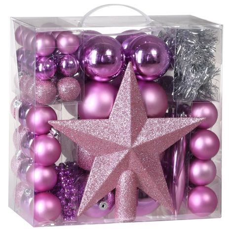 77 Boules & décorations de Noël Roses pour décorer votre sapin de Noël (1/5)
