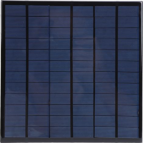 Module photovoltaïque en époxy polysilicium DC 18 V 4,5 W avec fil rouge et noir de 2 mètres (1/5)