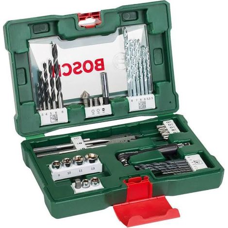 Bosch V-Line Bohrer- und Bit-Set, mit Winkelschrauber, 41-tlg.