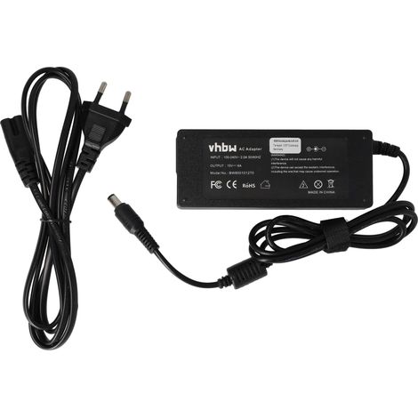 vhbw Netzteil kompatibel mit Toshiba Portégé M700, R400, R600, M205, R200, M400, R500, M200, R100 Notebook - 200 cm, 90 W (1/5)