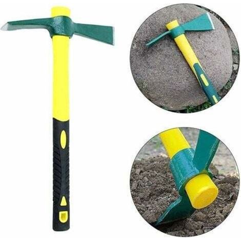 Houes Mini pioche outils jardinage désherbage Mini pioches en acier manche en fibre de verre arbre pioches jardinage outils agricoles