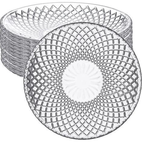 Platos de postre de cristal Solaris de Altom Design, 15,5 cm, juego de 12 unidades (1/5)