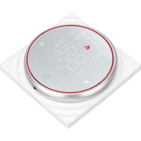 Thermostat connecté pour maison, régulateur de chauffage au sol programmable, écran LED, 95-240V AC, blanc, compatible appareils électroménagers (1/5)