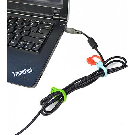 ORION91 Pack 24 Clips Organizadores de Cables Nine&One para Auriculares y Dispositivos Electrónicos
