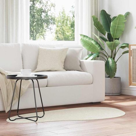 Bereichsteppiche HUARTE Creme 80 x 150 cm Polyester