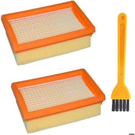 Lot de 2 filtres de rechange pour aspirateur eau et poussière KARCHER MV4 MV5 MV6 WD4 WD5 WD6 - Filtre HEPA 2.863-005.0
