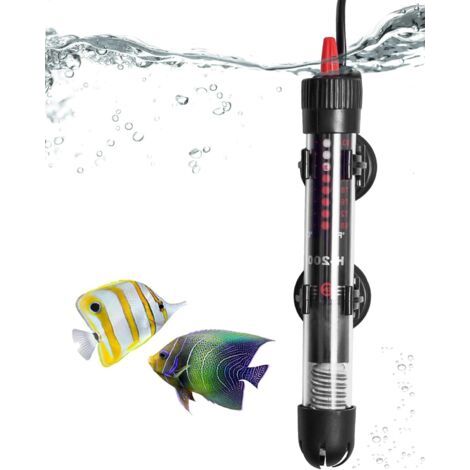 Pair Chauffage d'aquarium Réglable 30 l 25 W Résistance Aquarium avec Thermostat 20-34 °C pour Réservoirs à Poissons et Aquarium