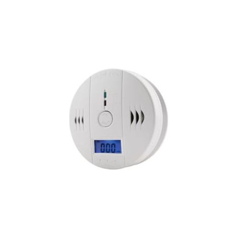 Détecteur de fumée Détecteur de fumée Détecteur de monoxyde de carbone Alarme Détecteur de CO Capteur d'alarme avec écran LCD Fonction mémoire Fonctionne sur piles pour maison chambre salon usine hôte (1/5)