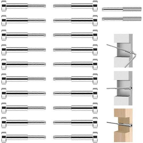 Kit de 20 pièces pour garde-corps à câbles invisibles. tendeur et bornes sertis SST316 dissimulés. pour W (1/5)