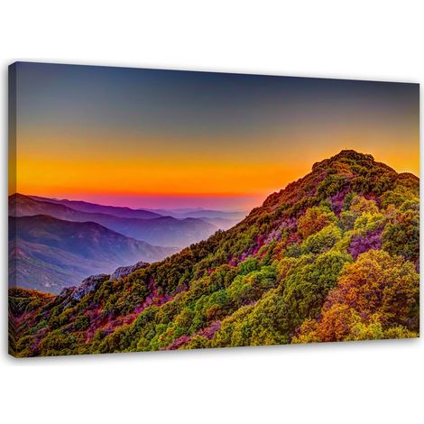 Tableau sur toile Montagnes Paysage Coloré 100x70 (1/5)