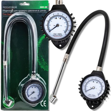 Medidor de presión de neumáticos para camiones ROCKFORCE 0-12 BAR