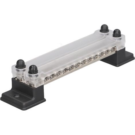 24-polige Verteilerschiene mit Abdeckung, 48 V 150 A, zweireihiger Klemmenblock, Stromverteilerblock für OT-Klemme (1/5)
