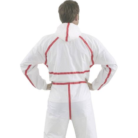 3M 4565L Combinaison de protection modèle 4520 Taille du vêtement=L blanc, rouge
