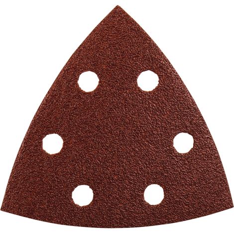 MAKITA P-33277 LIJA DE VELCRO TRIANGULAR PARA MADERA DURA, TABLEROS DE OBRA Y METAL G80 10PCS