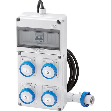 Q-DIN 10 ACS IEC 3X2P 1X3P 16A MOBILE GEWISS GW68245N