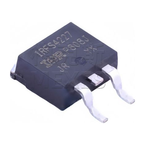 IRFS4227TRLPBF, IRFS4227 TO-263 screen printed, 200V 62A, N-channel MOSFET chip, electronic component, 5 units shipped.