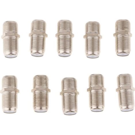 10pièces métriques f adaptateur coaxial coaxial câbles connecteur pour tv satellite rf