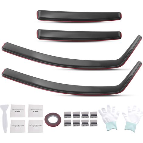 4pc Wind Deflectors Set for Vauxhall Corsa D E 5-Door 2006-2019 In-Channel (1/5)