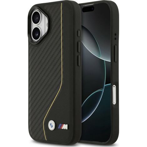 BMW M Carbon Line & Logo MagSafe Hülle für iPhone 17 Gelb (1/5)