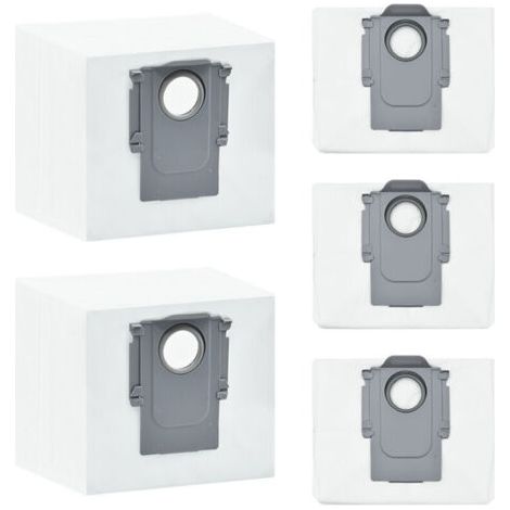 Sacs sous vide grande capacité 3L, lot de 5, Applicable à Roborock S8+ S8 Pro Ultra S8 Maxv Ultra S7 MaxV Ultra S7 Max Ultra S7 Pro Ultra Q7 MAX Q7 MAX+ Q5+ G10s G10Pro G10s Pure G20 T8 (1/4)