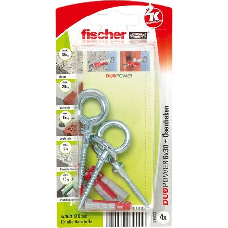 Fischer 4x DUOPOWER 6X30 OH avec crochet à œillets - 535226