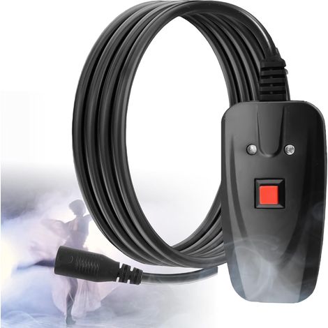 Tragbare 3-Pin-Fernbedienung für 400-W-, 900-W- und 1500-W-Nebelmaschinen, geeignet für Halloween, Weihnachten, Hochzeitsfeiern und Bühnenauftritte, schwarz (1/5)