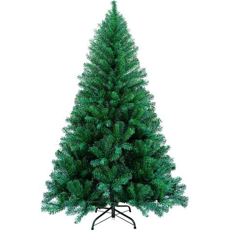 SWANEW Albero di Natale artificiale 180 cm (Ø circa 100 cm) con circa 650 punte. decorazione per albero con supporto per albero di Natale in metallo. montaggio rapido. pieghevole. verde (1/5)