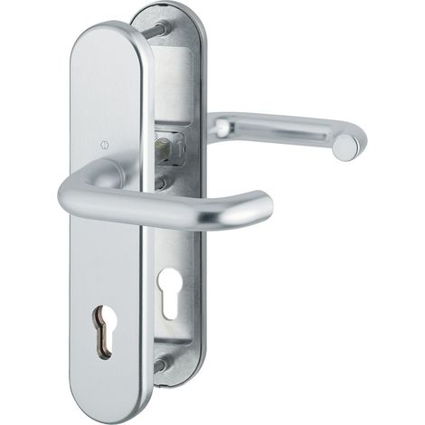 HOPPE Drückergarnitur PARIS - DIN 92mm, silber, PZ für TS 77-82mm, o. KZS