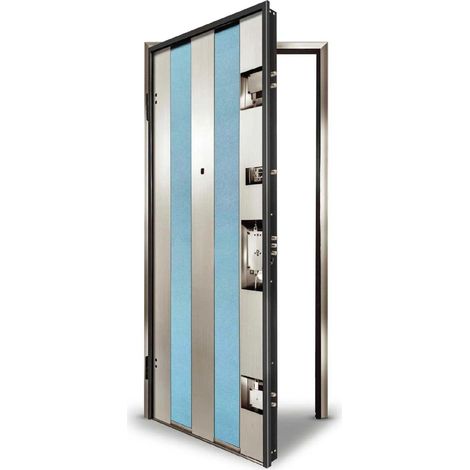Porta Blindata Inossidabile Acciaio Inox Aisi 304 Portone senza Pannelli (1/2)