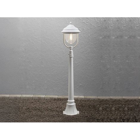 LED Außen Standlaterne Wegeleuchte im Landhausstil, weiß, Höhe 118cm (1/5)