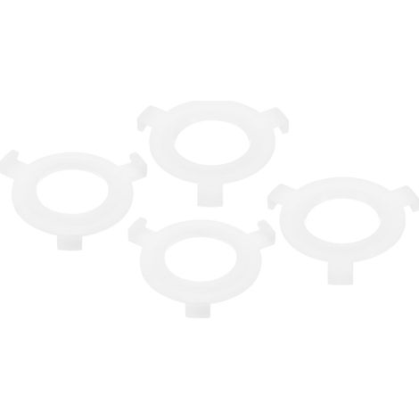 Lot de 4 Bague d Adaptation pour Abat Jour E27 Vers E14 Blanc Convertisseurs d Ampoule pour Fixation d Abat Jour 56 virgule 1 mm 6 0 virgule 25 29 mm (1/4)