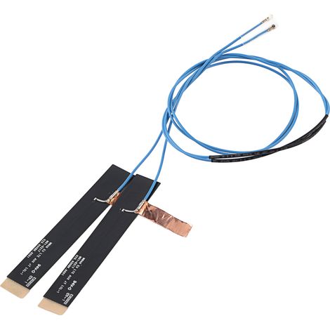 Lot de 2 antennes Wi-Fi 2,4 GHz 5 GHz double bande, forte compatibilité, câble d'antenne intégré pour ordinateur sans fil (1/4)