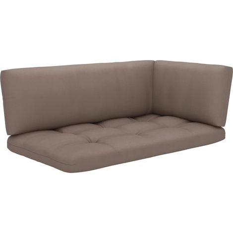 Maison Exclusive - Set Divani in Pallet con Cuscini 4 pz in Pino Impregnato Grigio (1/5)