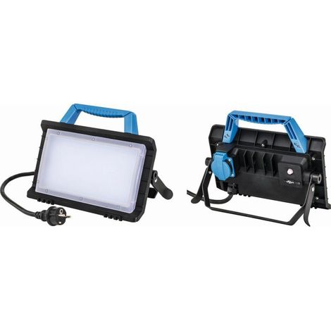 LED Arbeitsleuchte 24W "Optiline" IP54 m. USB- und Schukodose m. 3m