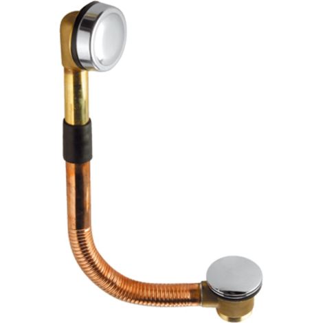 Colonna di scarico con tubo in rame con piletta click clack (1/3)