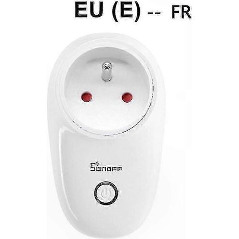 Smart-WLAN-Steckdose, EU-/US-Standard, kompatibel mit der Ewelink-App, ohne spezifische Markenbezeichnungen (1/5)