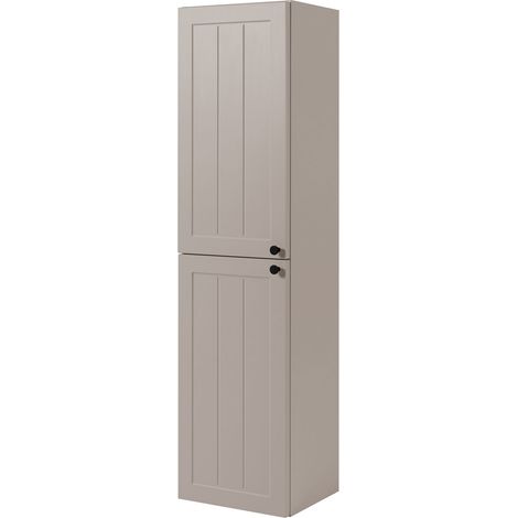 Mobile bagno in cashmere stile classico 35 x 136 x 27 cm, maniglia nera (1/4)