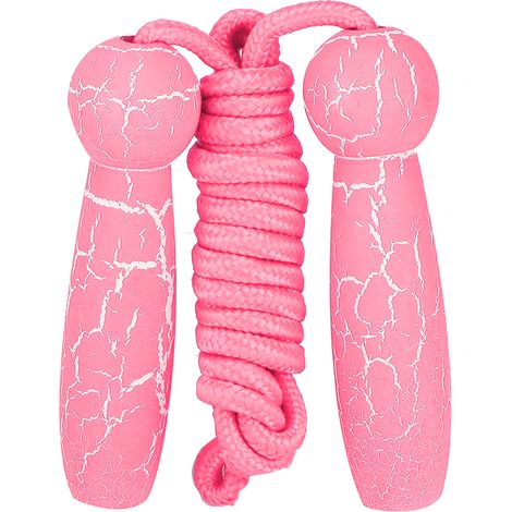 Corde à sauter en bois réglable pour fitness, enfants, étudiants et adultes, jouet rose (1/5)