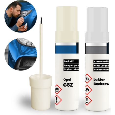 Vernice ritocco Opel G8Z blu, set 2 in 1: base + trasparente con pennello (1/5)