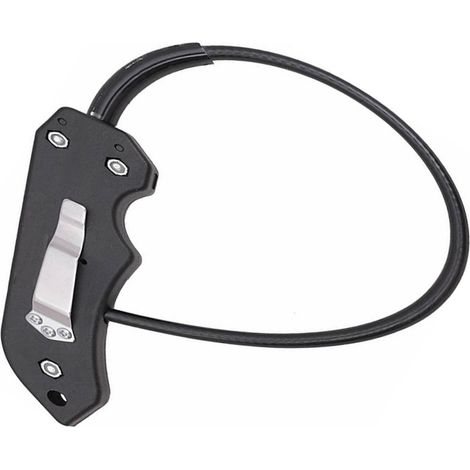 Frusta portatile Manico in ABS Corda in acciaio inossidabile Leggera bicicletta multiuso Regalo da uomo (1/4)