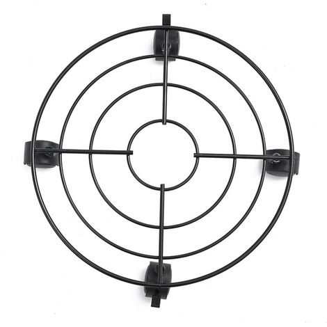 Support mobile pour plantes avec roulettes pivotantes verrouillables, 2 roues avec frein, extérieur, noir, à monter soi-même (1/5)