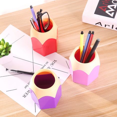 École bureau porte-crayons papeterie bureau organisateur crayon stylo maquillage brosse conteneur