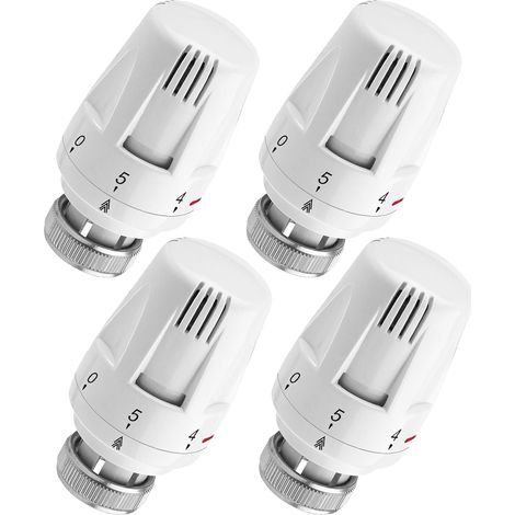 4-teiliger Thermostat-Heizkörperventilkopf, M30 x 1,5, Frostschutzfunktion, 5 Einstellungen (1/5)