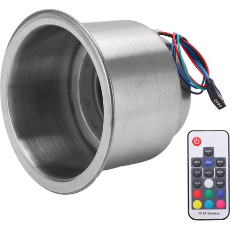 Porte-gobelets en acier inoxydable avec télécommande, pour bateau, camping-car ou camion. Idéal pour yacht, camping-car ou camion. (1/5)