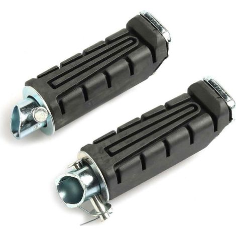 Reposapiés traseros Moto Black, pedales izquierdo y derecho, puntas de goma para motocicleta Yamaha YBR 125 XTZ 125 (1/5)