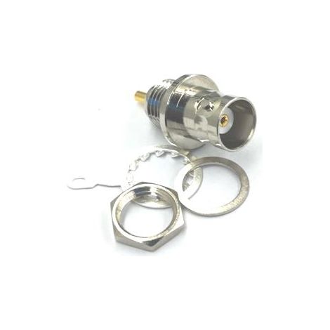 Connecteur coaxial RS PRO Femelle Droit 50O Montage panneau ( Prix pour 1 ) (1/2)