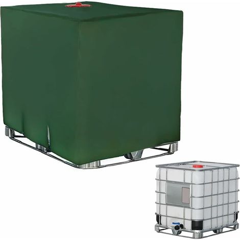 Water Tank Cover, Cover for IBC Tank 1000 L, 210D Waterproof Tarpaulin Protection Tank 1000l, Green Cover Tank 1000l-Anti-Dust Anti-UV Anti-Rain (1/5)
